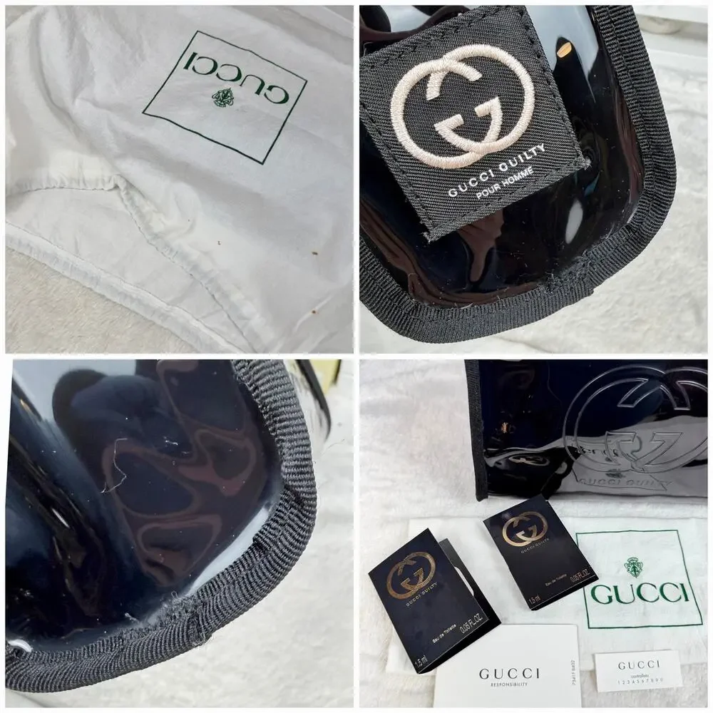 Gucci Guilty clear tinted parfum beauty count makeup crossbody bag with strap - Picture 6 of 16